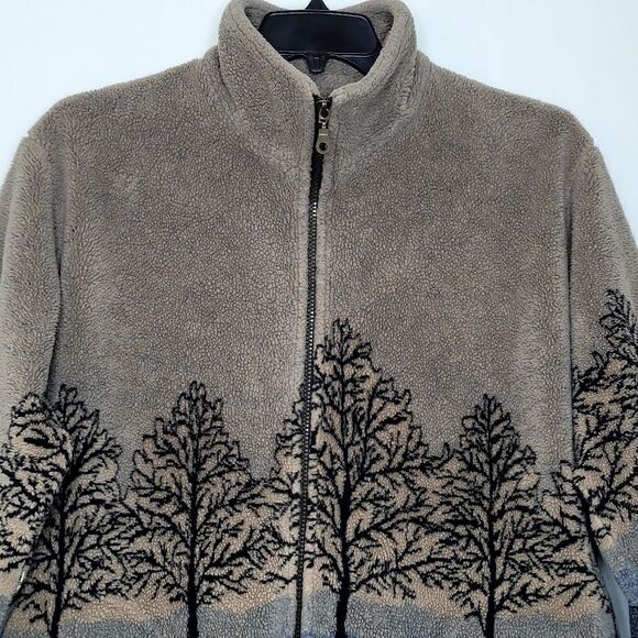 Vintage TeePee Canadian Wilderness Full Zip Fleece Sweater Size Medium - Picture 2 of 11